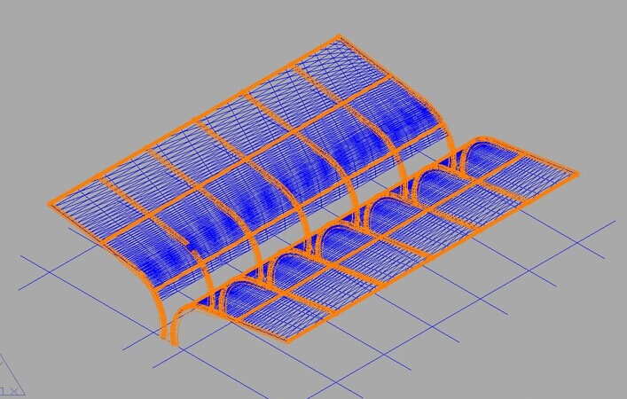 膜結構車棚CAD