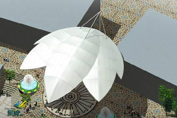 膜結構景觀建筑優(yōu)點*膜結構景觀建筑特點及膜布特點