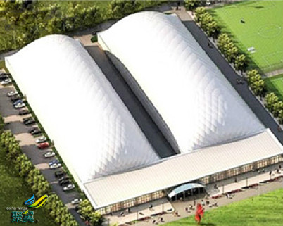 大跨度氣膜建筑科學環(huán)保*大跨度氣膜建筑PVDF建筑膜材 