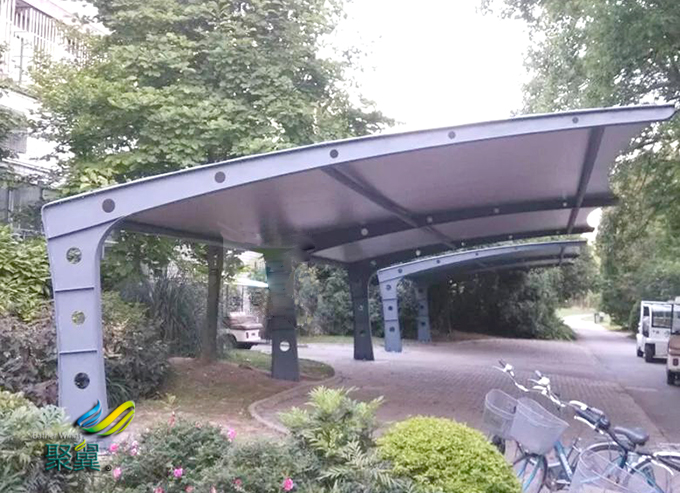 膜結構車棚是怎么施工的，膜結構車棚大受歡迎的原因