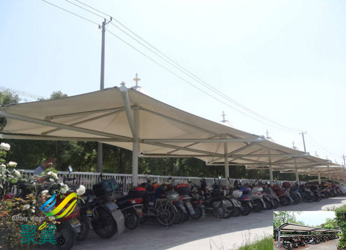 無錫膜結(jié)構(gòu)非機(jī)動(dòng)車停車棚工程生產(chǎn)廠家施工方案平面圖