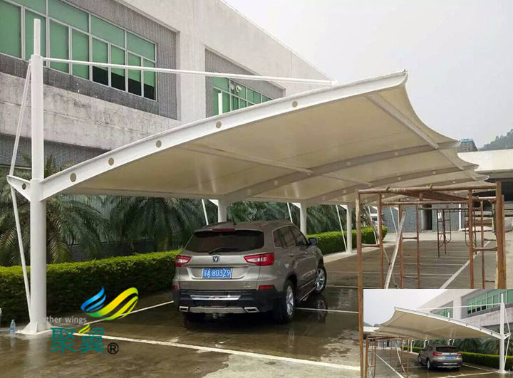 膜結(jié)構(gòu)車棚膜片裁剪制作|膜結(jié)構(gòu)車棚深受市場(chǎng)喜愛(ài)