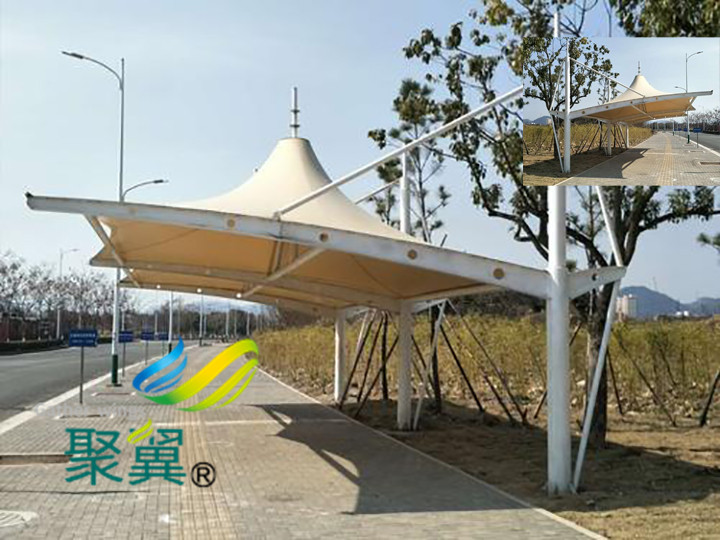 汽車停車棚車棚新潮流新動態(tài)膜結(jié)構(gòu)車棚強勢來臨